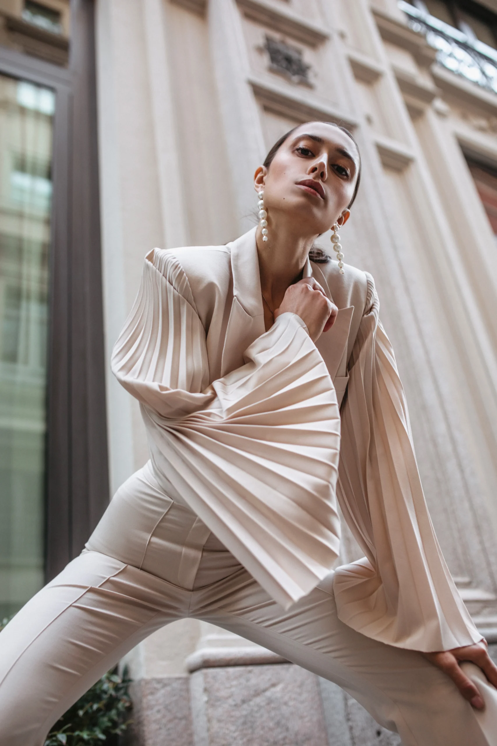 Designer crop blazer designed and made in Ukraine by REPULO’S