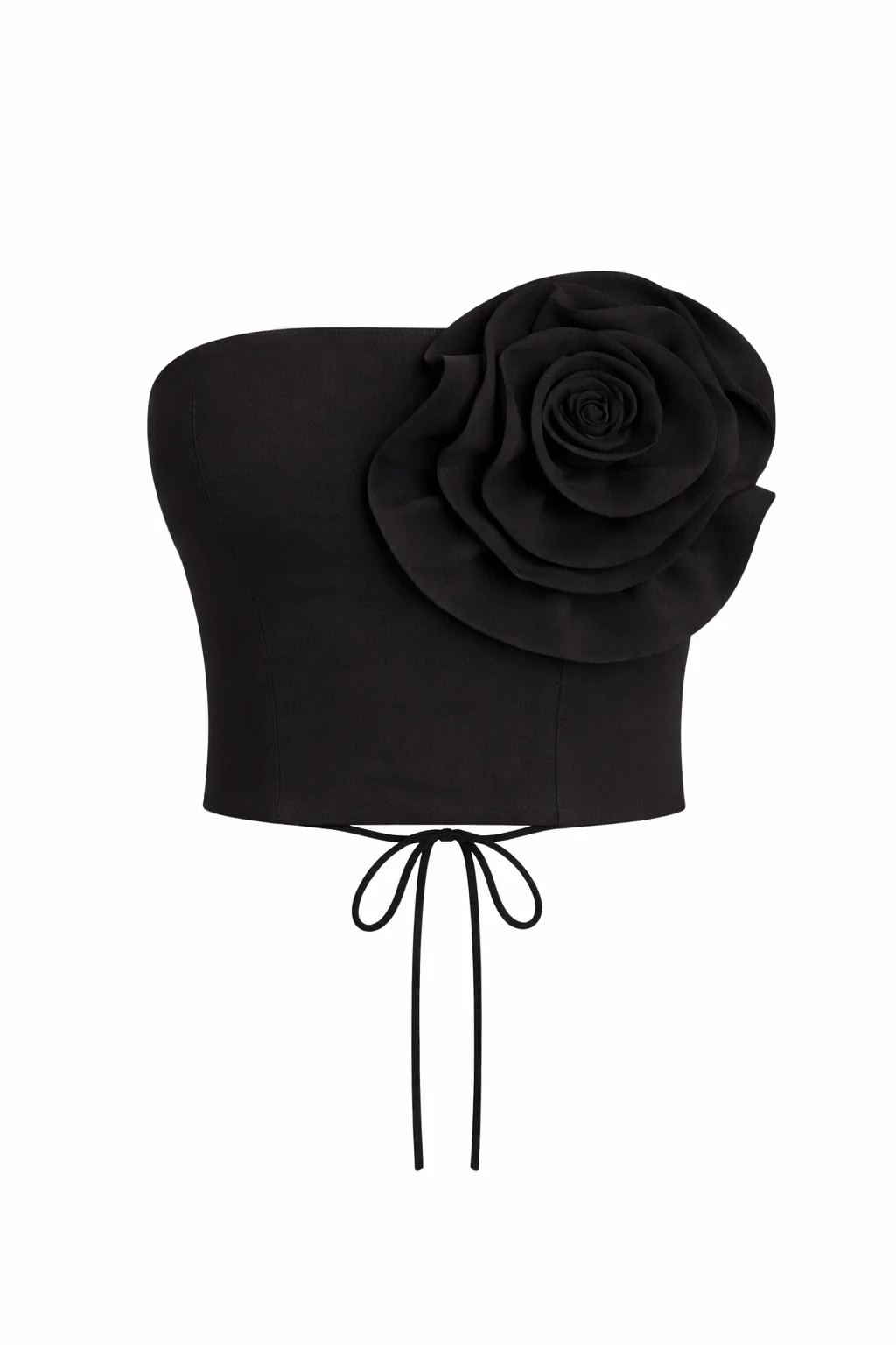 Statement corset top with oversized handmade flower by Ukrainian fashion brand REPULO’S
