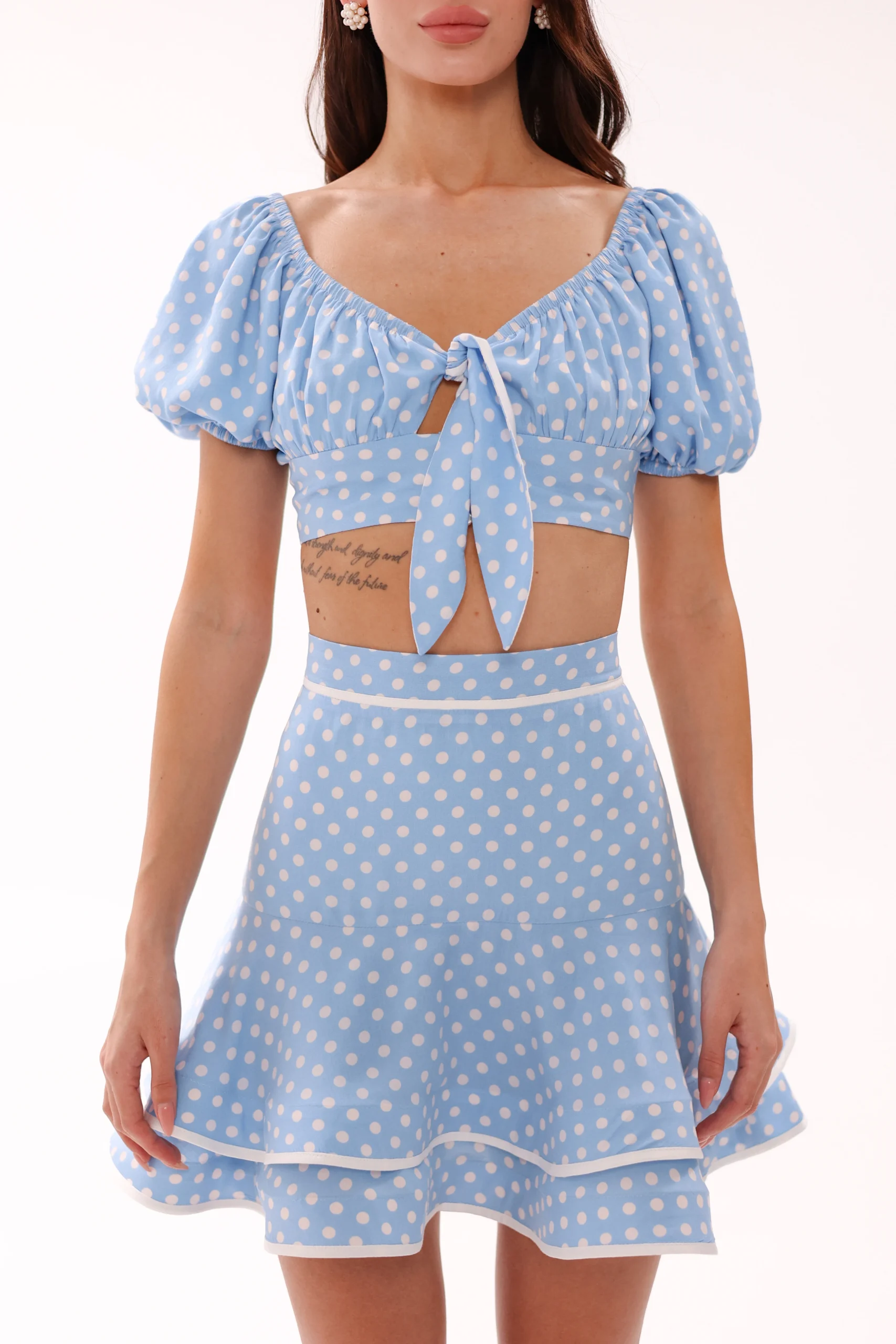 Elegant cotton skirt for garden parties and summer brunches by REPULO’S