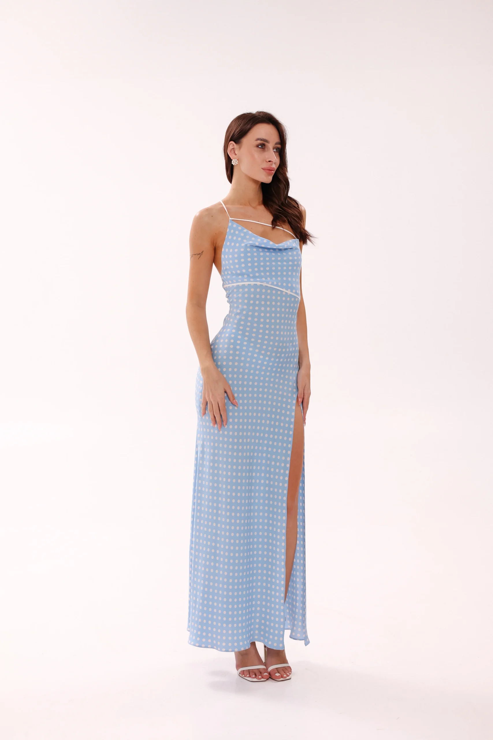 Luxury cotton resort dress handcrafted by REPULO’S
