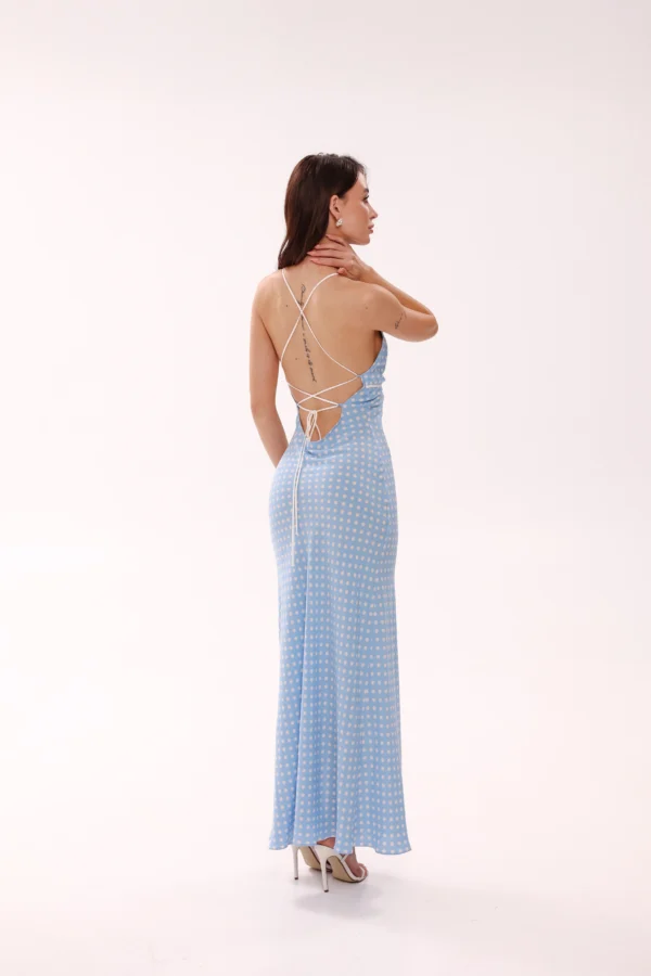 Women’s open-back cotton dress for beach dinners by REPULO’S
