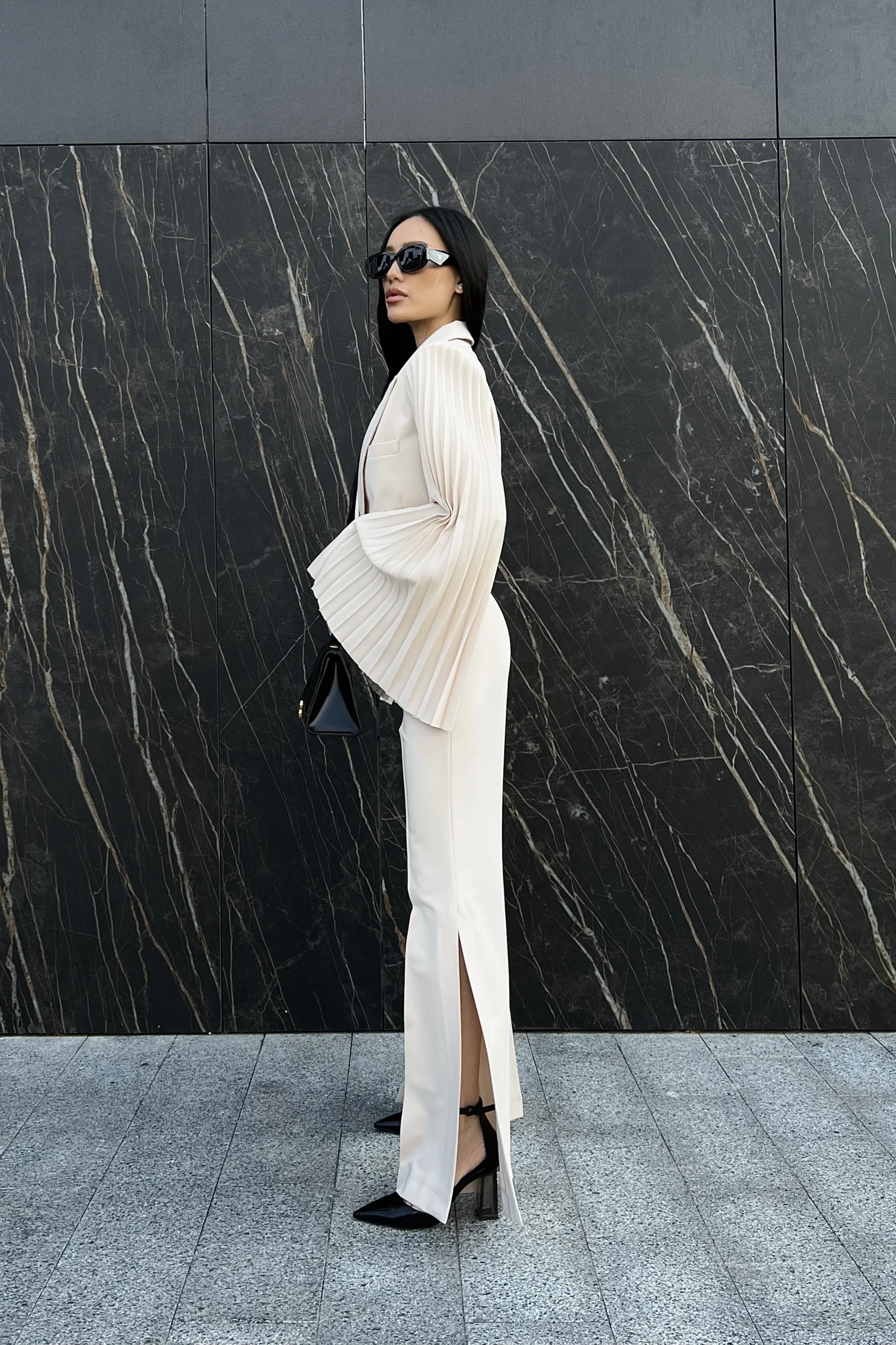 Luxury flared pants for wedding guest outfits by Ukrainian brand REPULO’S