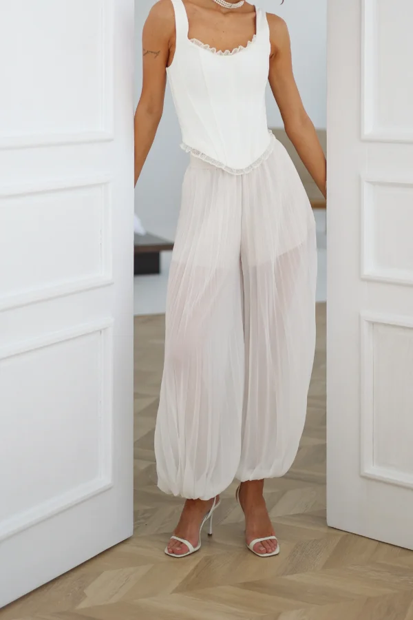 Spodnie alladynki damskie z plisowaniem – elegancka stylizacja – REPULO’S