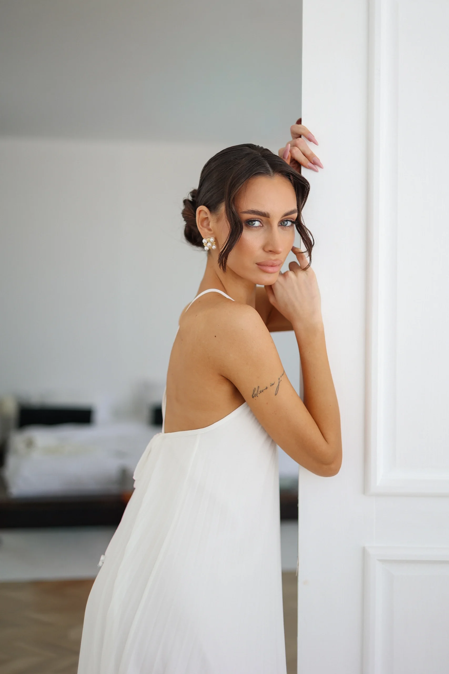 Romantic open-back chiffon maxi dress for summer evenings by REPULO’S