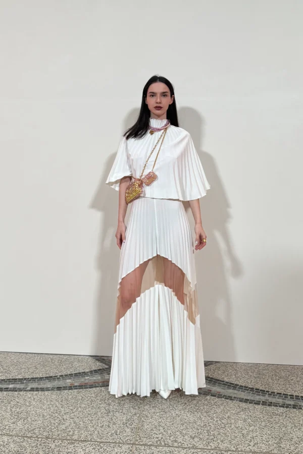 Premium designer pleated cape by Ukrainian fashion brand REPULO’S
