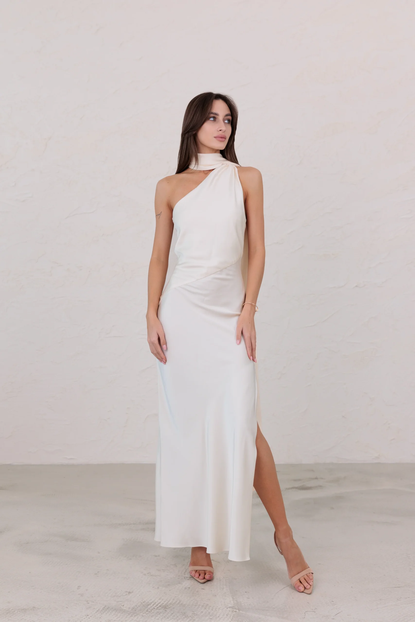 Designer evening gown for European summer celebrations by REPULO’S