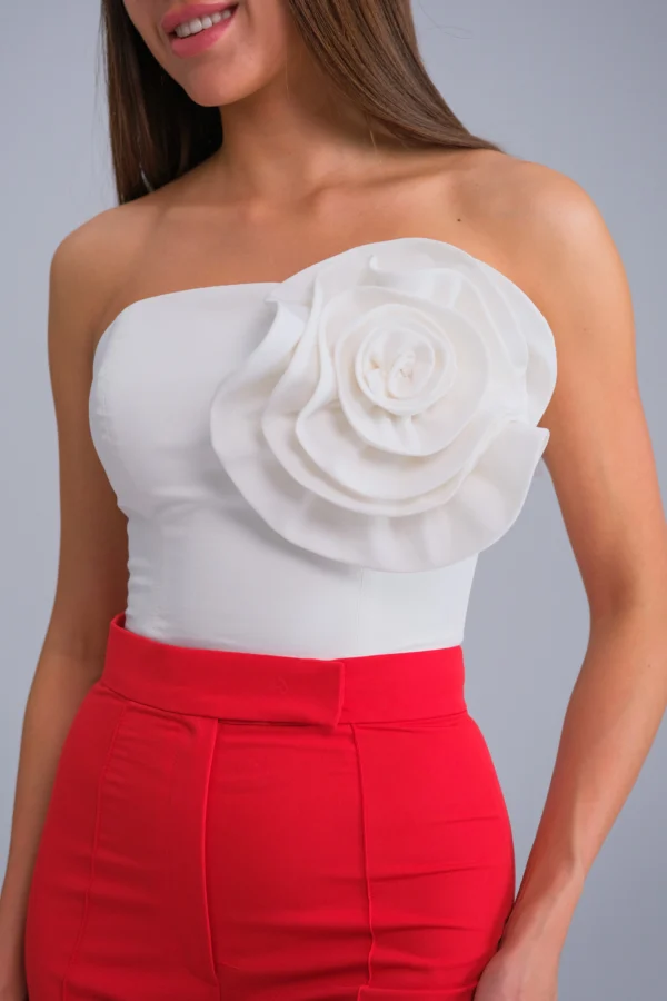 Luxury floral bustier for cocktail parties and special occasions by REPULO’S
