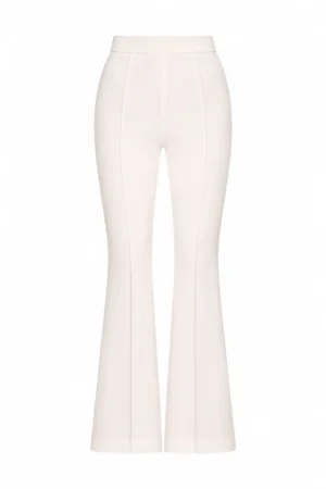 High-waisted flared pants with elegant slit hems by REPULO’S