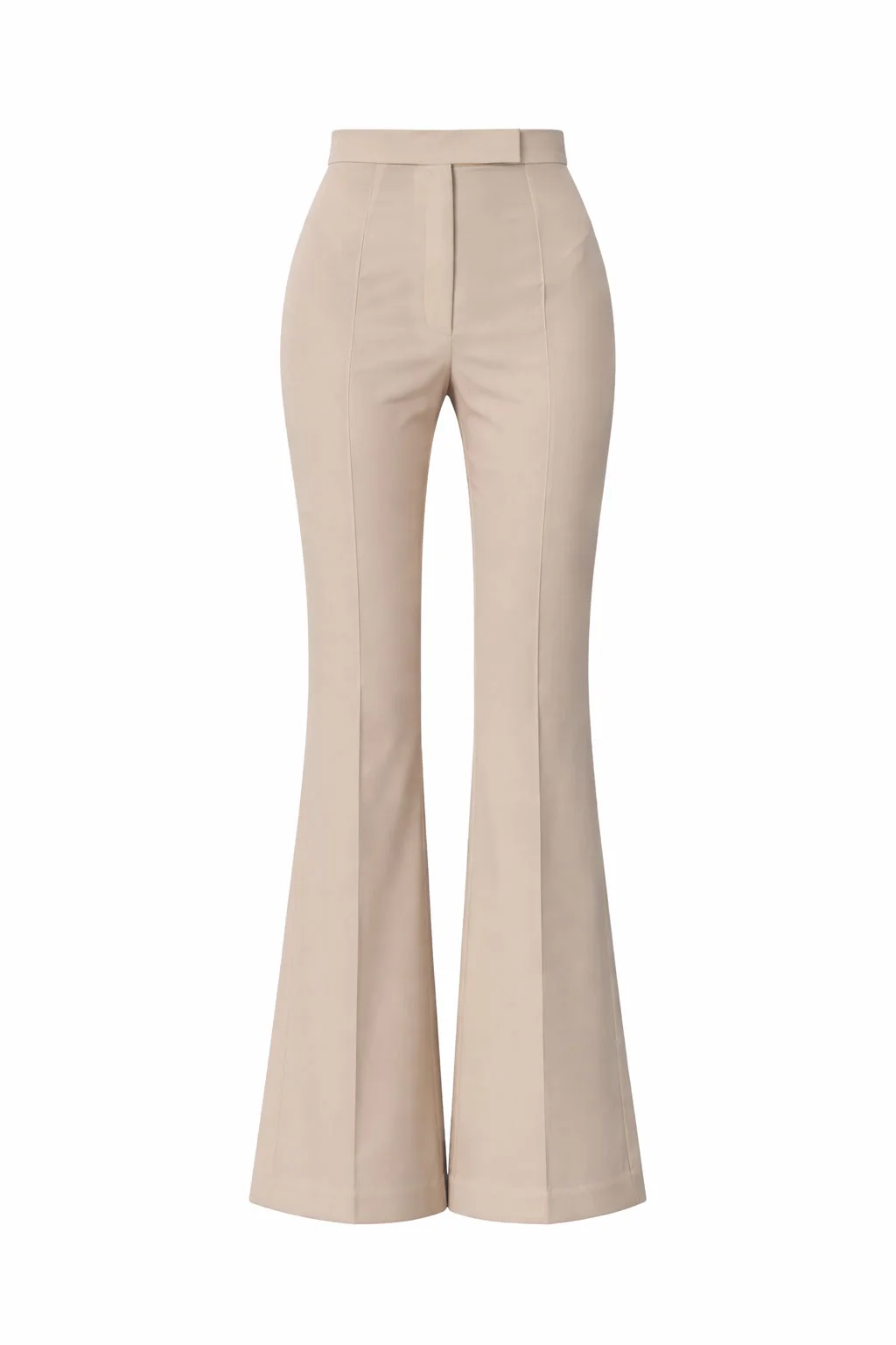 High-slit flared pants with tailored high-waisted silhouette by REPULO’S