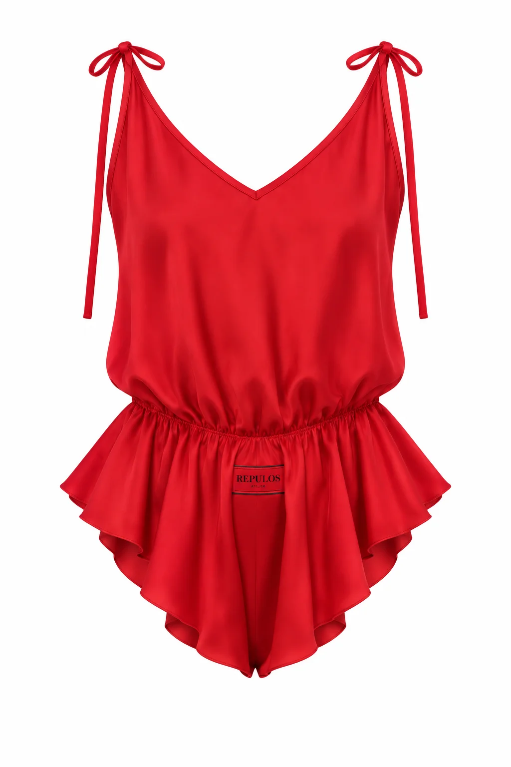 Damen-Satinbody mit Schlafmaske Candy in Rot, REPULO'S