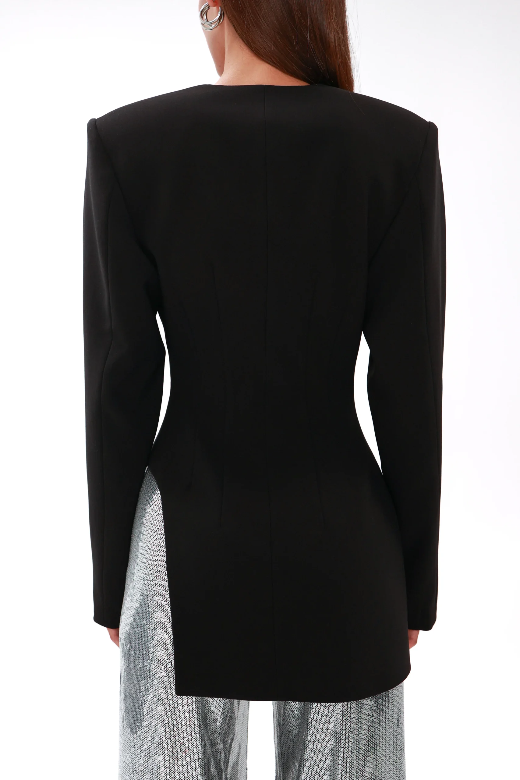 Fitted blazer Eclipse cut to emphasise an hourglass silhouette, REPULO’S