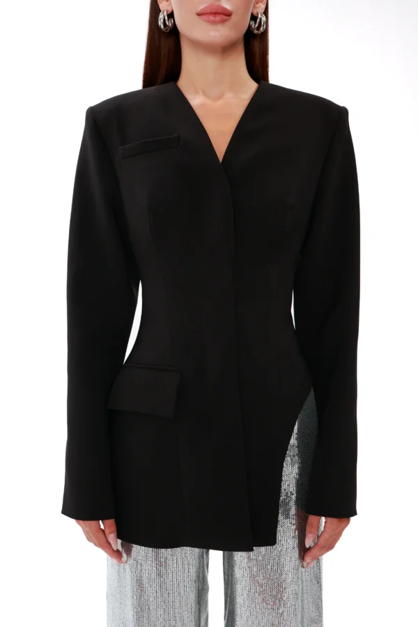 Fitted womens blazer with structured shoulders Eclipse, REPULO’S