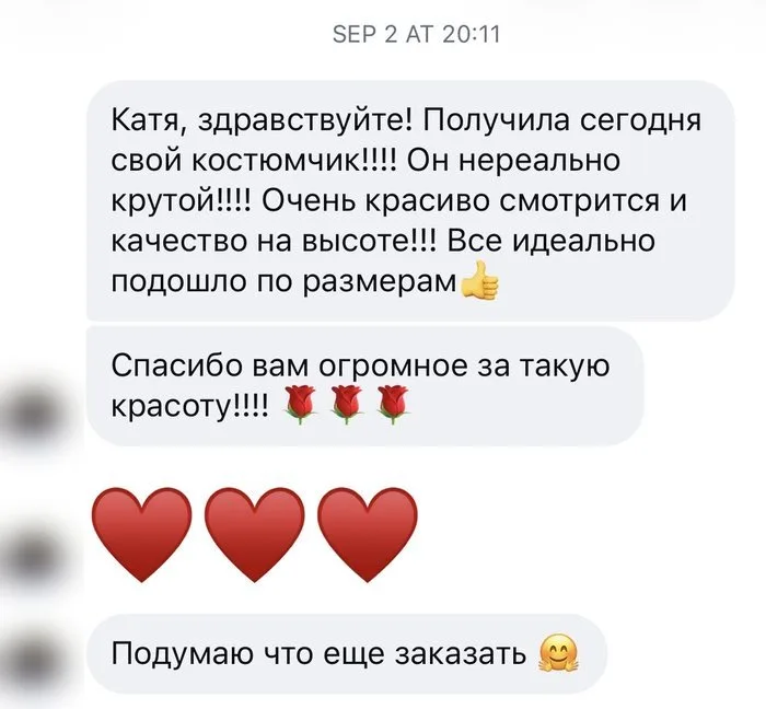 Screenshot of a REPULO'S customer review, name hidden