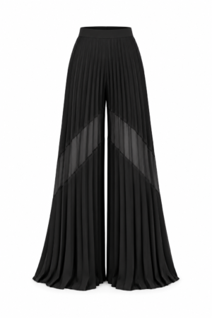 Gonna pantalone plissettata con inserti in chiffon Shell, REPULO'S