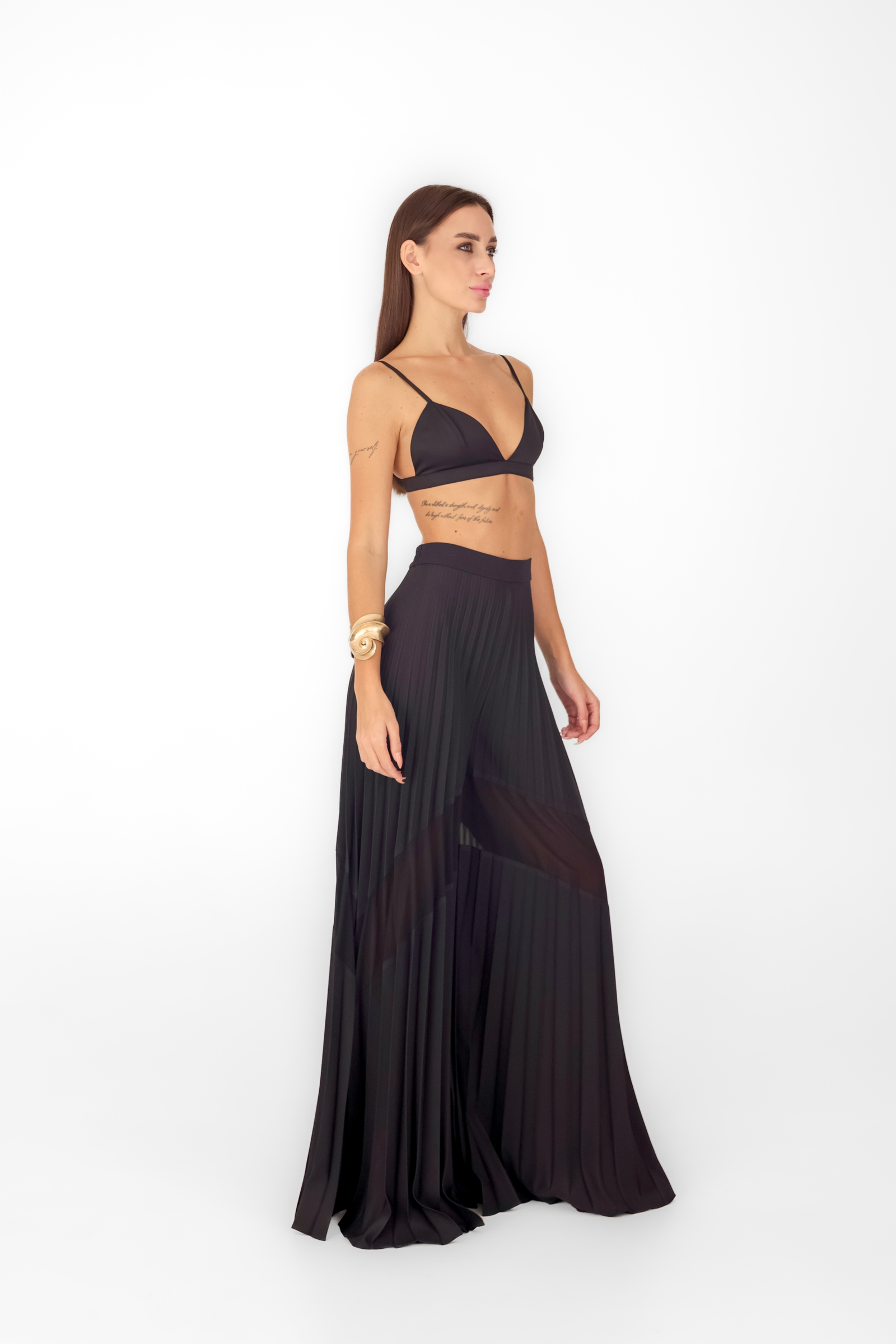 Pantalon jupe plissé Shell à la silhouette évasée spectaculaire, REPULO'S